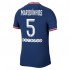 Camisola Paris Saint-Germain Marquinhos 5 Equipamento Primeiro 2021-2022 Manga Curta